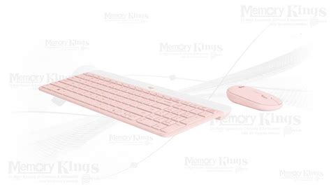 Teclado Mouse Wireless Logitech Mk Slim Pink Memory Kings Lo