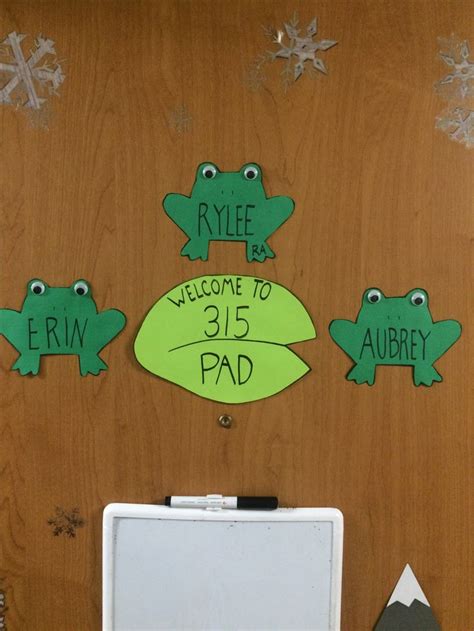 Frog Ra Door Decs Ra Door Decs Res Life Door Decs Door Decs