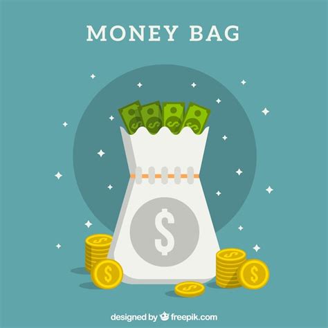 Ouvrez Le Fond Du Sac D Argent Avec Des Billets De Banque Et Des Pi Ces