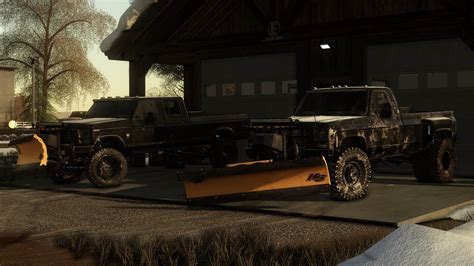 Fisher Hs 722” Snow Plow With Lightbars V10 Fs 2019 Farming