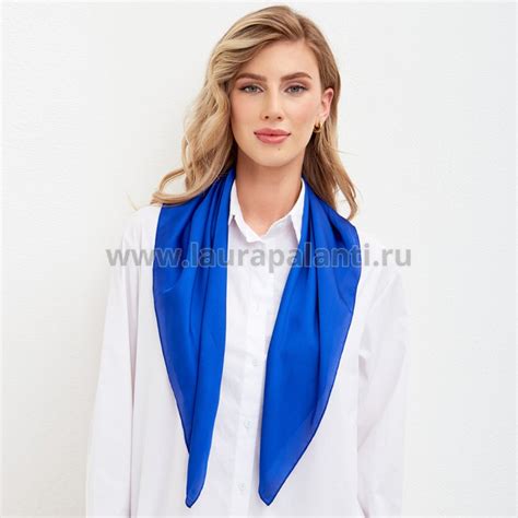 Шейный платок Laura Palanti "Ванесса" цвета кобальт