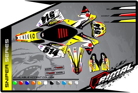 Suzuki Primal X Motorsports Motocross Graphics ATV Graphics