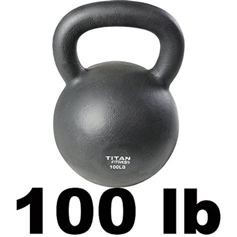 Cast Iron Kettlebell Weight Lb Natural Solid Titan Fitness Workout