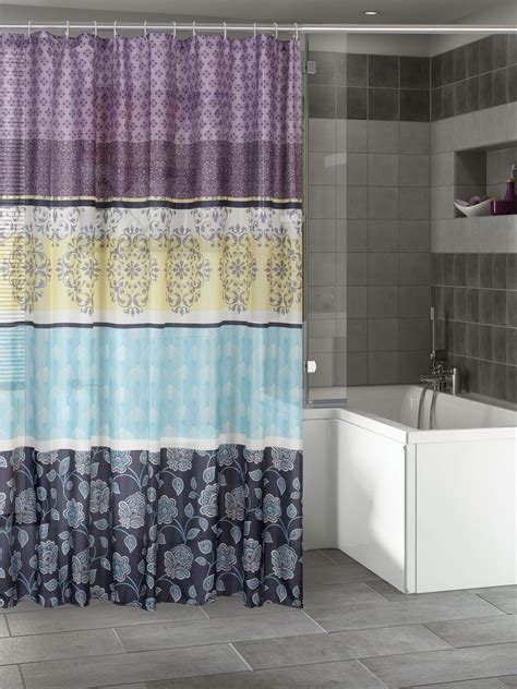 Buy BOMBAY DYEING Multicoloured Printed Shower Curtain - Shower ...