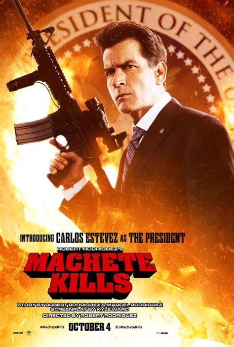 Nuevo P Ster De Machete Kills Con Charlie Sheen Ahora Carlos Estevez