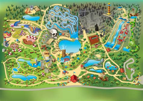 Theme Park Map Design