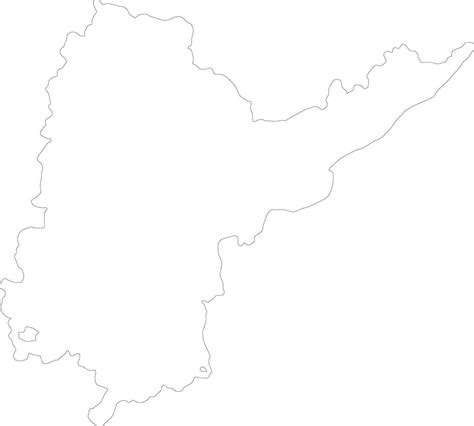 Andhra Pradesh India outline map 38096316 Vector Art at Vecteezy