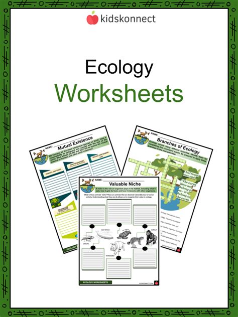 Ecology Worksheets Fundamental Concepts Notable Ecologists