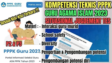 Soal Pppk Guru Agama Islam Pppk Pai Sistem Sjt Situational