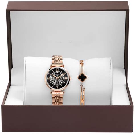 Rmega Coffret Cadeau Montre Femme Marque De Luxe Bracelet Femme Etanche