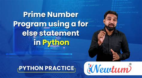 Prime Number Program In Python Using For Loop Newtum