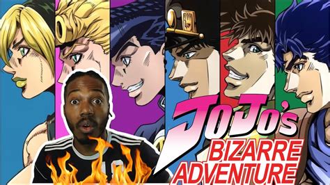 Non Anime Fan Reacts To Jojo S Bizarre Adventure Openings Youtube