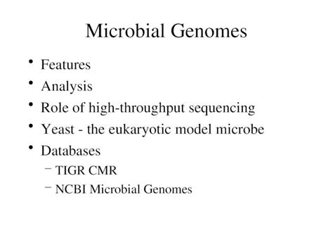 (PPT) Microbial Genomes - DOKUMEN.TIPS