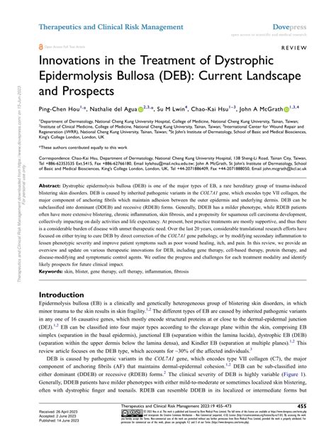 Epidermolysis Bullosa Life Expectancy