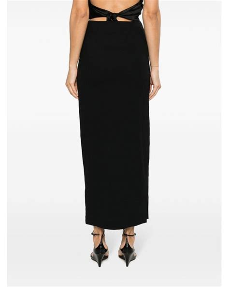 Matteau Crepe Maxi Skirt In Black Lyst