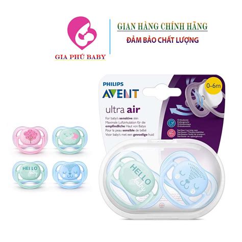 Philips Avent Núm Ty Ngậm Thông Khí Ti Giả Avent Phillips Ultra Air