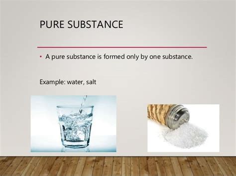 Pure Substances And Mixtures Examples