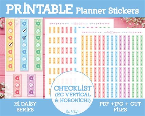 Checklist Printable Planner Stickers Instant Download | Etsy