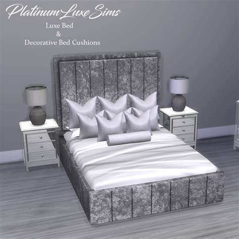 Luxury Bed Set Sims 4 Beds Sims 4 Cc Furniture Sims 4 Bedroom