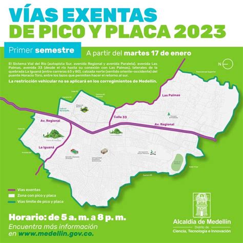 Pico y placa en Medellín y el Valle de Aburrá en 2023