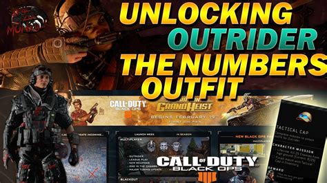 Blackout Outrider The Numbers Outfit Unlock Tactical Cap Location