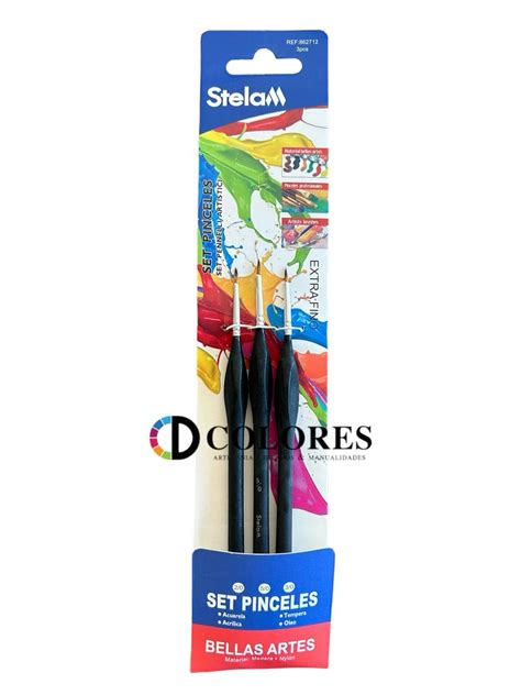 SET 3 PINCELES LINNER DCOLORES