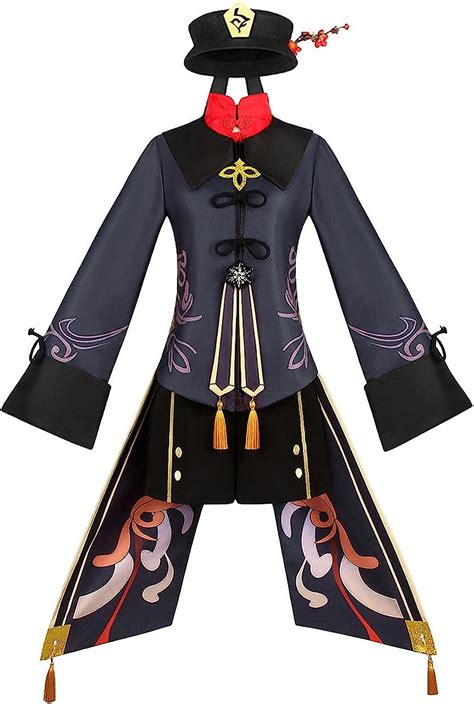 Jkyp Anime Genshin Impact Hu Tao Cosplay Costume Fancy Uniform Outfit