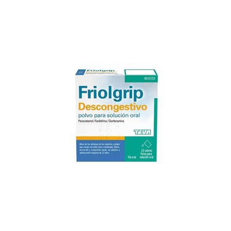 Comprar Friolgrip Descongestivo Polvo Para Soluci N Oral Sobres