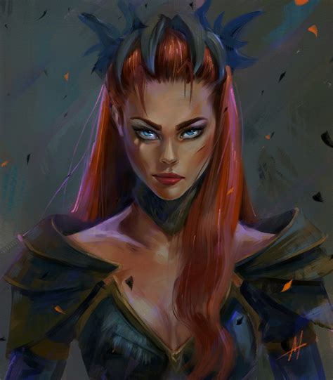 Artstation Red Girl