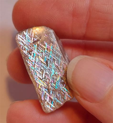 Stunning Rainbow Lattice Sunstone Specimen