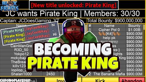 Becoming Pirate King Top 10 Crew Blox Fruits YouTube