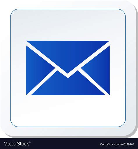 Email icon graphic Royalty Free Vector Image - VectorStock