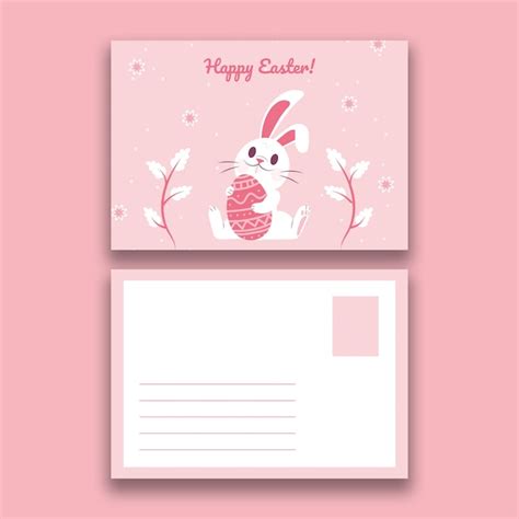 vector child  lovely easter eggs postcard