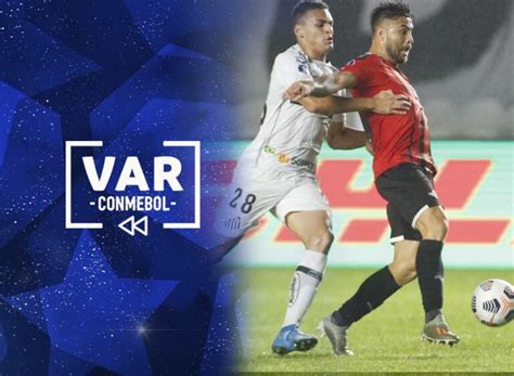 Situación de análisis VAR CONMEBOL Sudamericana Santos vs Libertad