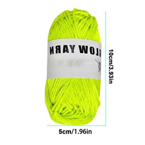 Chunky Yarn Glow In The Dark Polyester Luminous Diy Hand Knitting