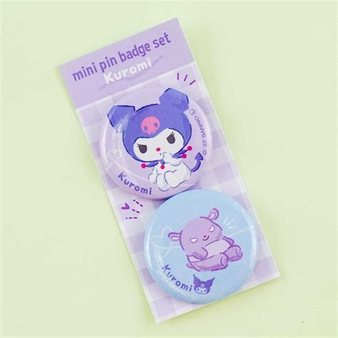 Kuromi With Friends Mini Pin Badge Set In 2022 Pin Badges Badge Cute Pins