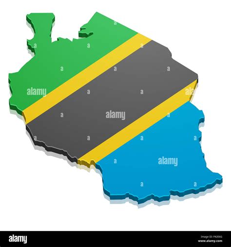 Tanzania Flag Map Hi Res Stock Photography And Images Alamy