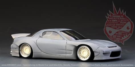 124 Rocket Bunny Mazda Rx 7 Wide Body Kit For Tamiya Rx 7 Kit 24116