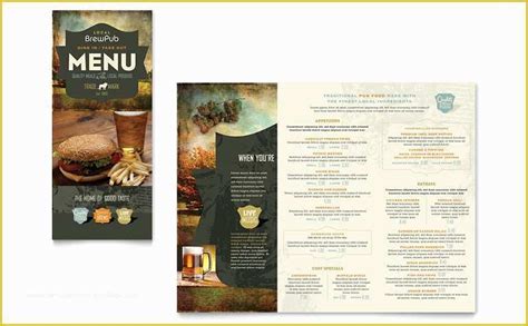 Free Publisher Menu Templates Of Seafood Restaurant Menu Template Word ...