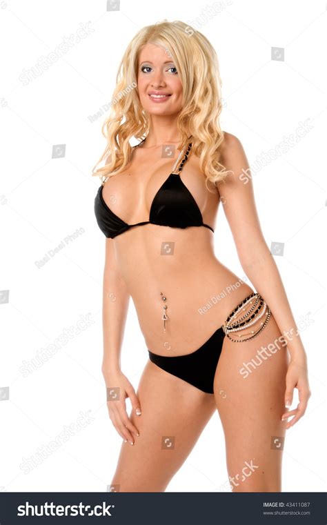 Sexy Blond Bikini Girl Shutterstock