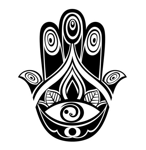 Hamsa Hand Of Fatima Vector Illustration 29481394 Vector Art At Vecteezy