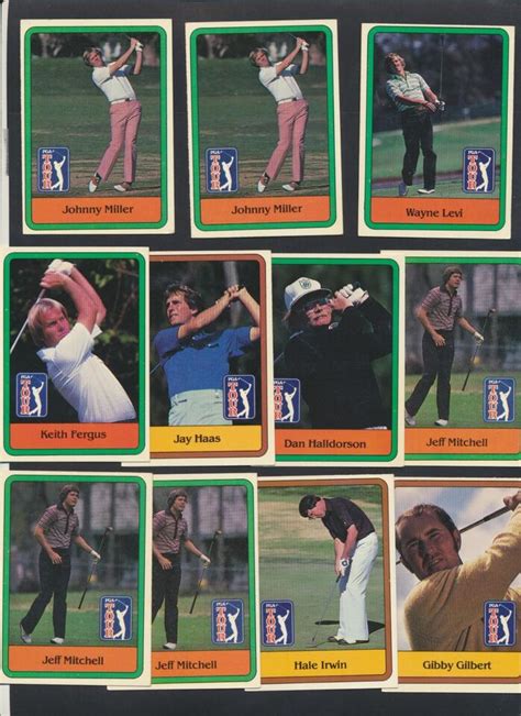 1981 Donruss Golf PGA Tour Lot Of 33 Golf Cards Jack Nicklaus VIntage