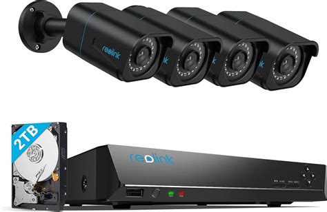 Amazon REOLINK Sistema de cámara de seguridad 4K 4 cámaras de