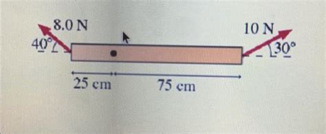 Solved What Is The Net Torque On The Bar As Shown In Figure Chegg