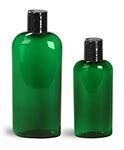 Oz Green Pet Cosmo Oval Bottles W Black Fine Mist Sprayers