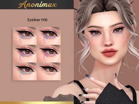 Anonimux Simmer S Eyeliner N In Sims Hair Sims Cc Makeup