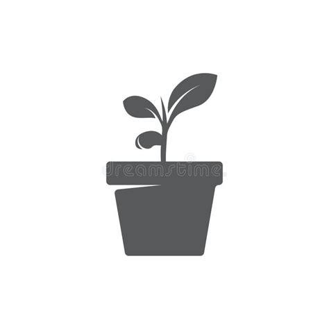 Plant Pot Icon Vector Stock Vector Illustration Of Leaf 255286139