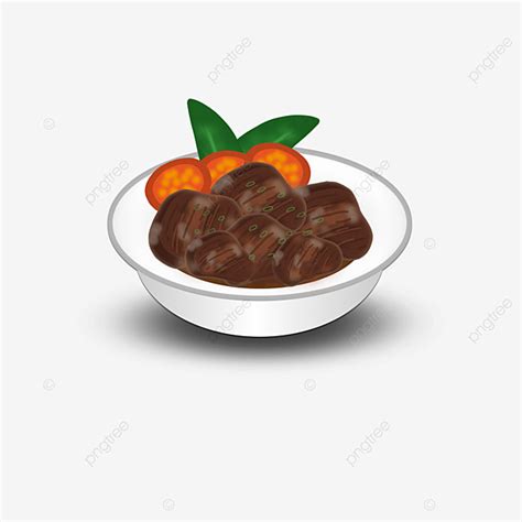 Indonesian Food Rendang Rendang Delicious Traditional Png And Vector