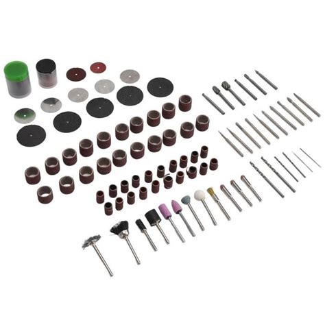 Zerone kits d outils rotatifs 141 pièces Kit d accessoires pour outils