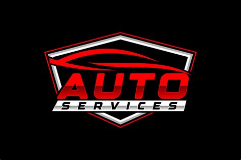 Auto Style Car Logo Design With Concept Sports Vehicle Icon Silhouette